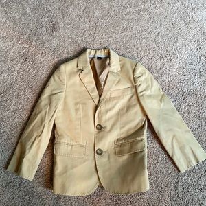 J. crew Crewcuts boys khaki blazer sz 4